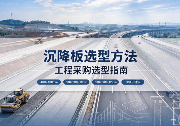 河间沉降板选择方法